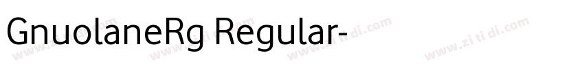 GnuolaneRg Regular字体转换 GnuolaneRg Regular字体转换